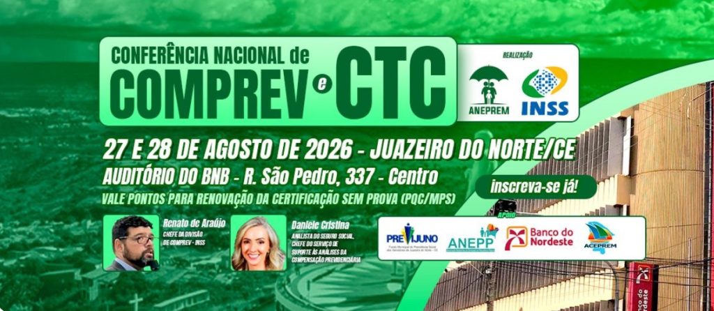 Conferência Nacional de COMPREV e CTC será realizada em Juazeiro do Norte